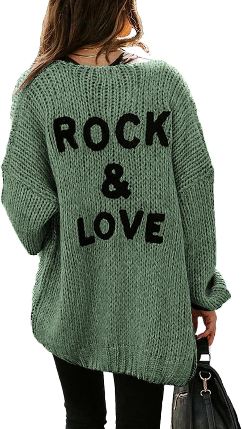 PRETTYGARDEN Women's Long Sleeve Open Front Cardigans Sweaters
