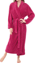 Alexander Del Rossa Plush Robe for Women, Long Fleece - Extra Warm