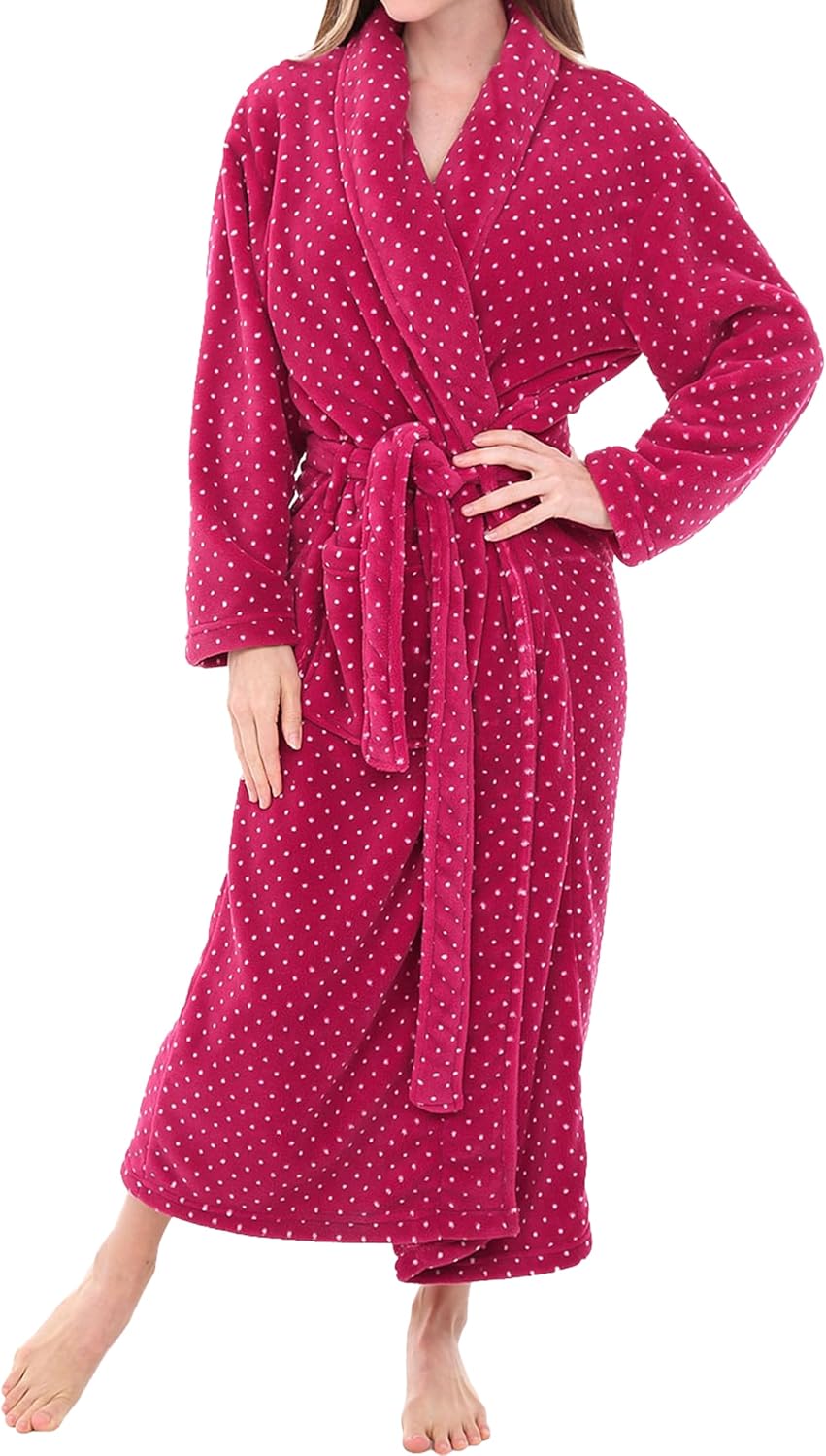 Plush Robe for Women by Alexander Del Rossa - Cozy Comfort