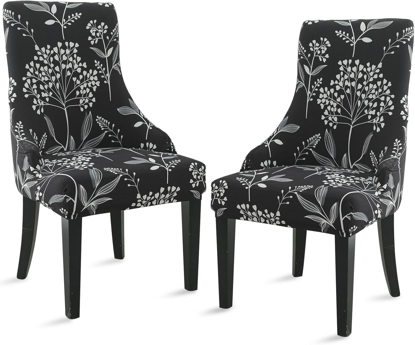 Liykimt Stretch Wingback Side Chair Slipcover for Dining Room