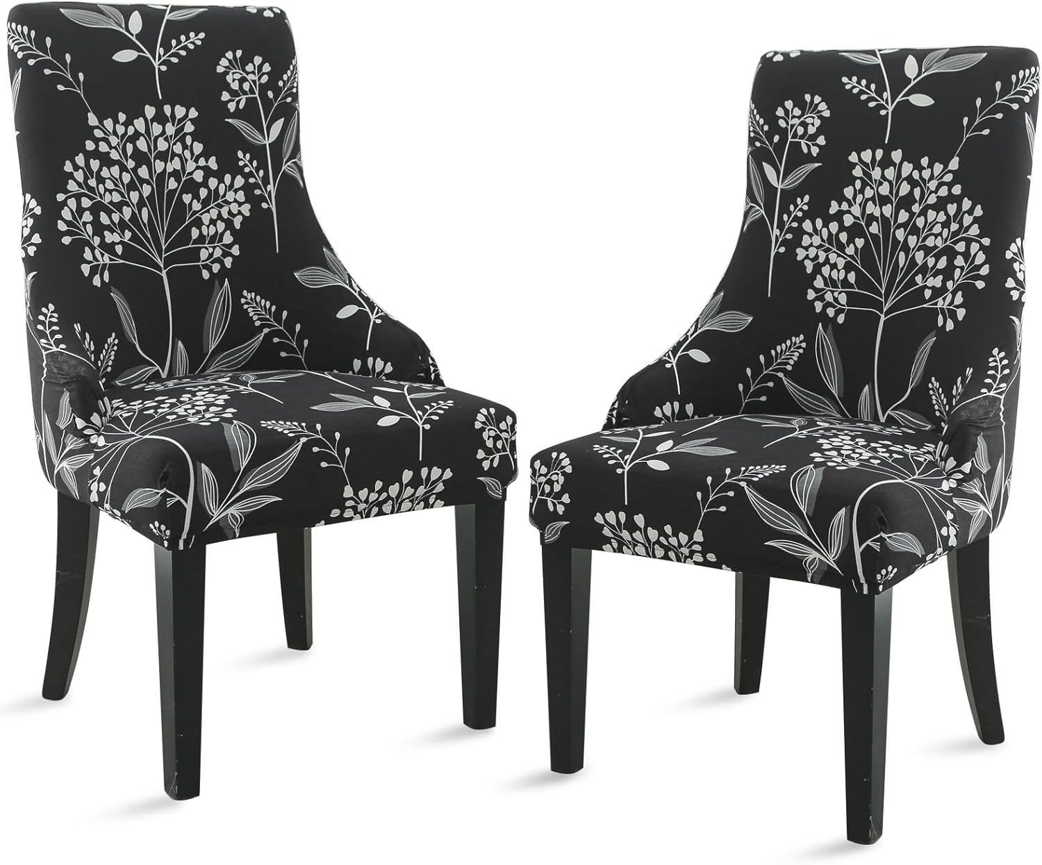 Liykimt Stretch Wingback Side Chair Slipcover for Dining Room