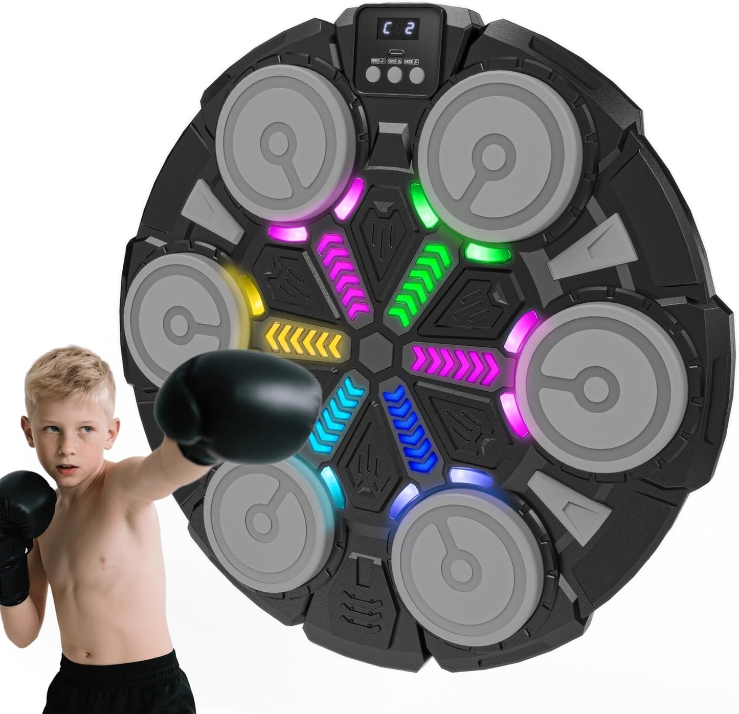 Music Boxing Machine for Kids and Adults - Fun Home Gym Equipment