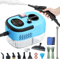2500W Handheld Steam Cleaner (Blue) - Portable High-Temp Car & Home