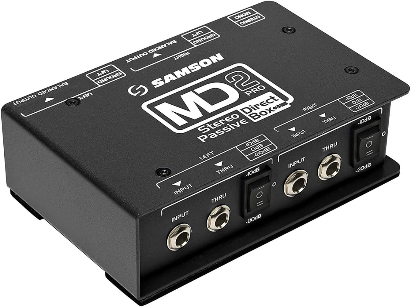 Samson SAMD2PRO MD2 Pro Stereo Passive Direct Box for Musicians
