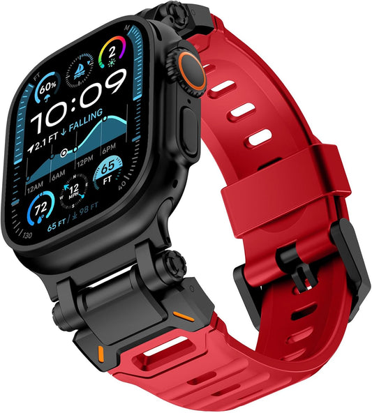 KADES Durable FKM Apple Watch Band for Men