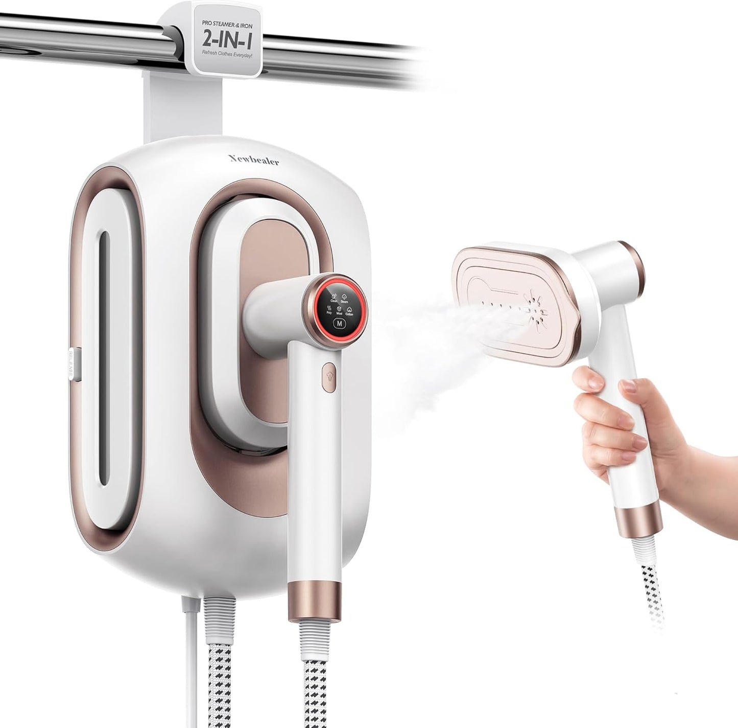 Newbealer 2In1 Pro Steam Station Iron for Effortless Ironing
