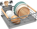BRIAN & DANY Dish Drying Rack - Compact Stainless Steel Drainer