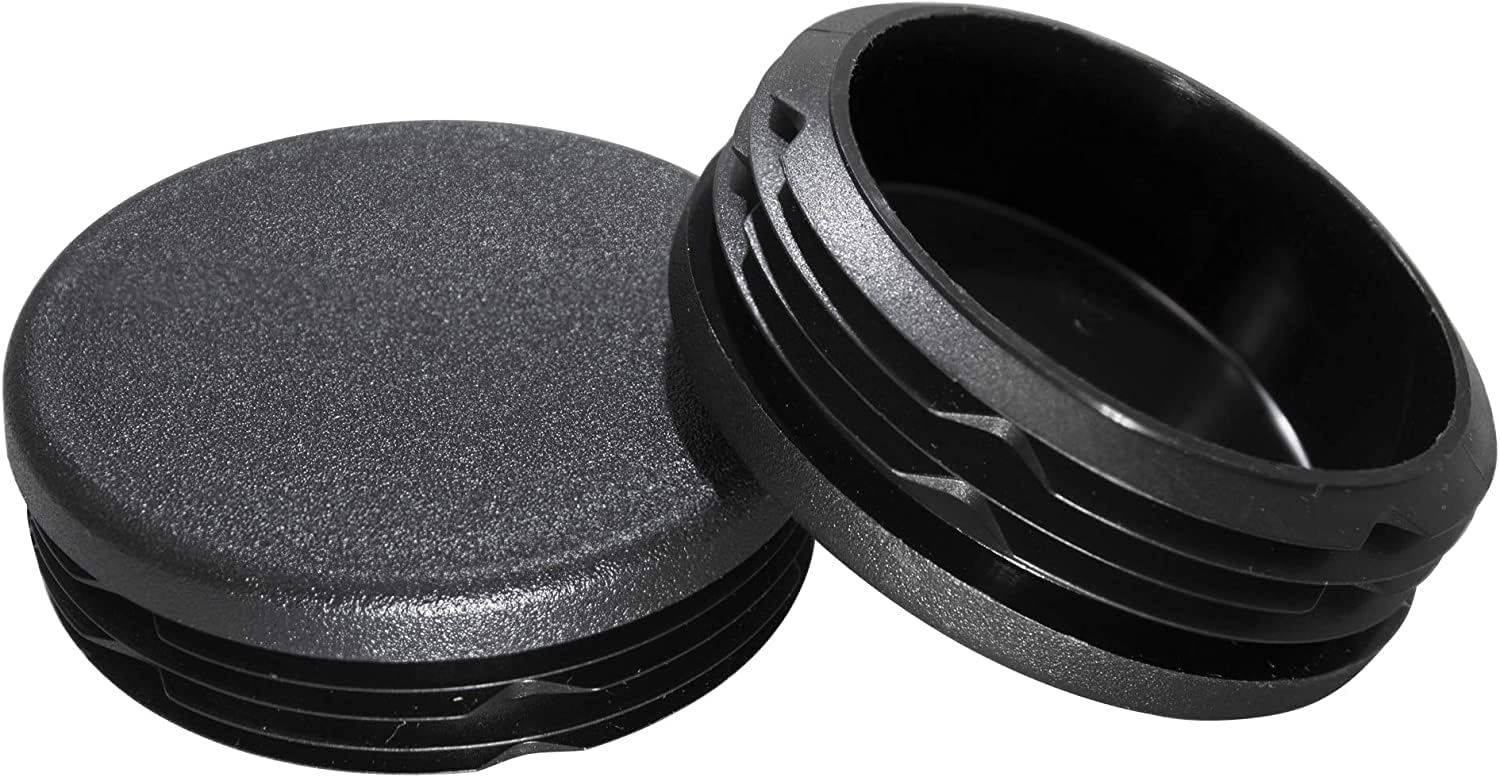 Ribbed Plastic Hole Plugs for 2 1/2 in Tubing - 50 Pack