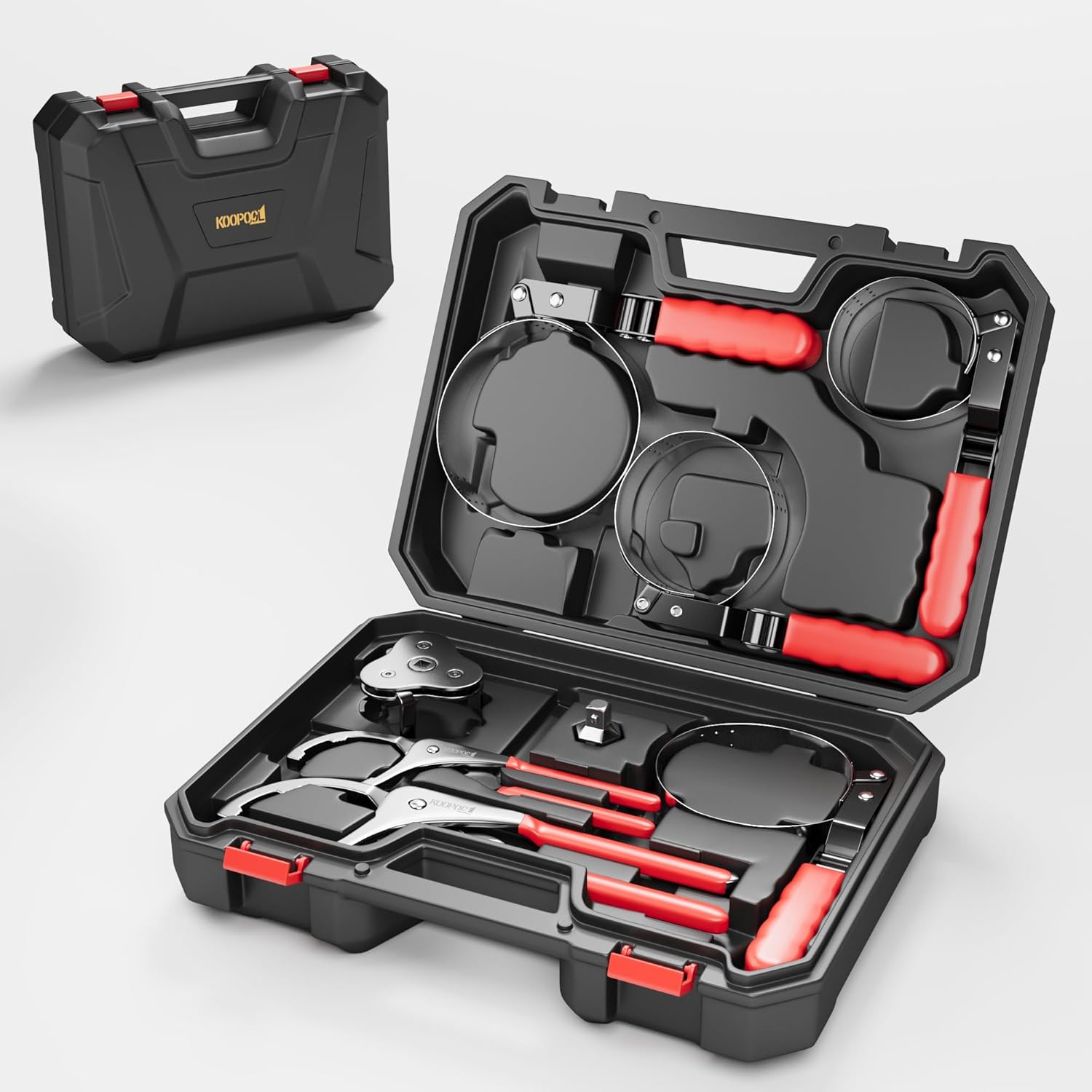 Oil Filter Wrench Set - 8 Piece Adjustable Tool for Easy Use