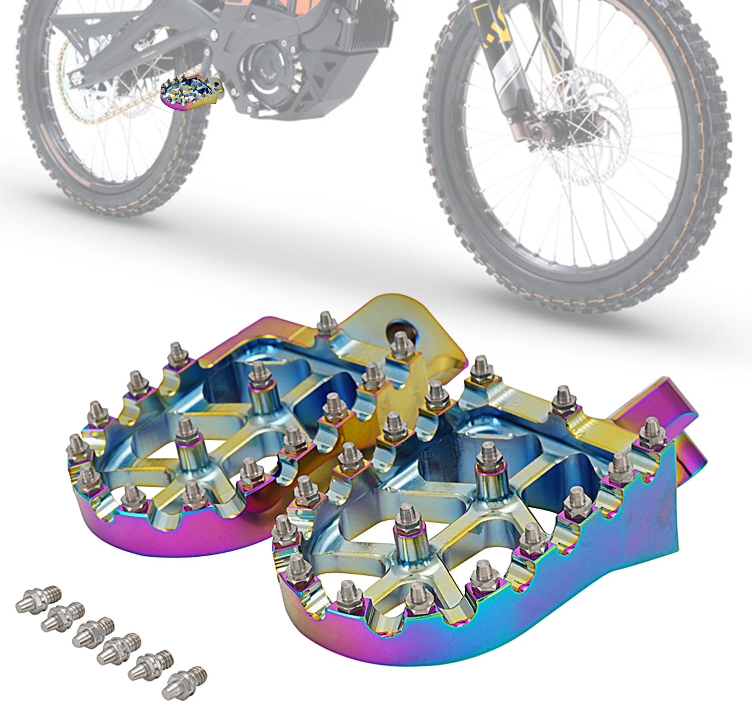 Motorcycle Footpegs Wider Foot Pegs CNC for Surron E-Ride Pro