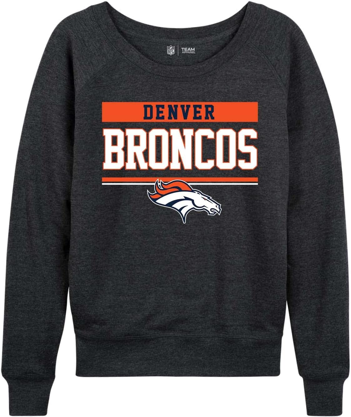 Denver Broncos Women's Plus Size Crewneck Pullover for Fans