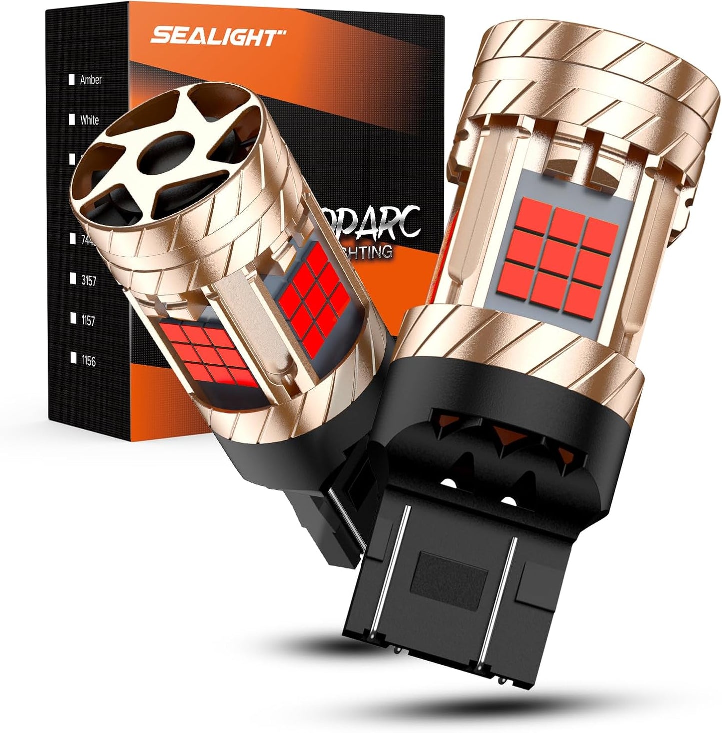 SEALIGHT 7443 7440 LED Bulb T20 Brake Light with Turbo Fan