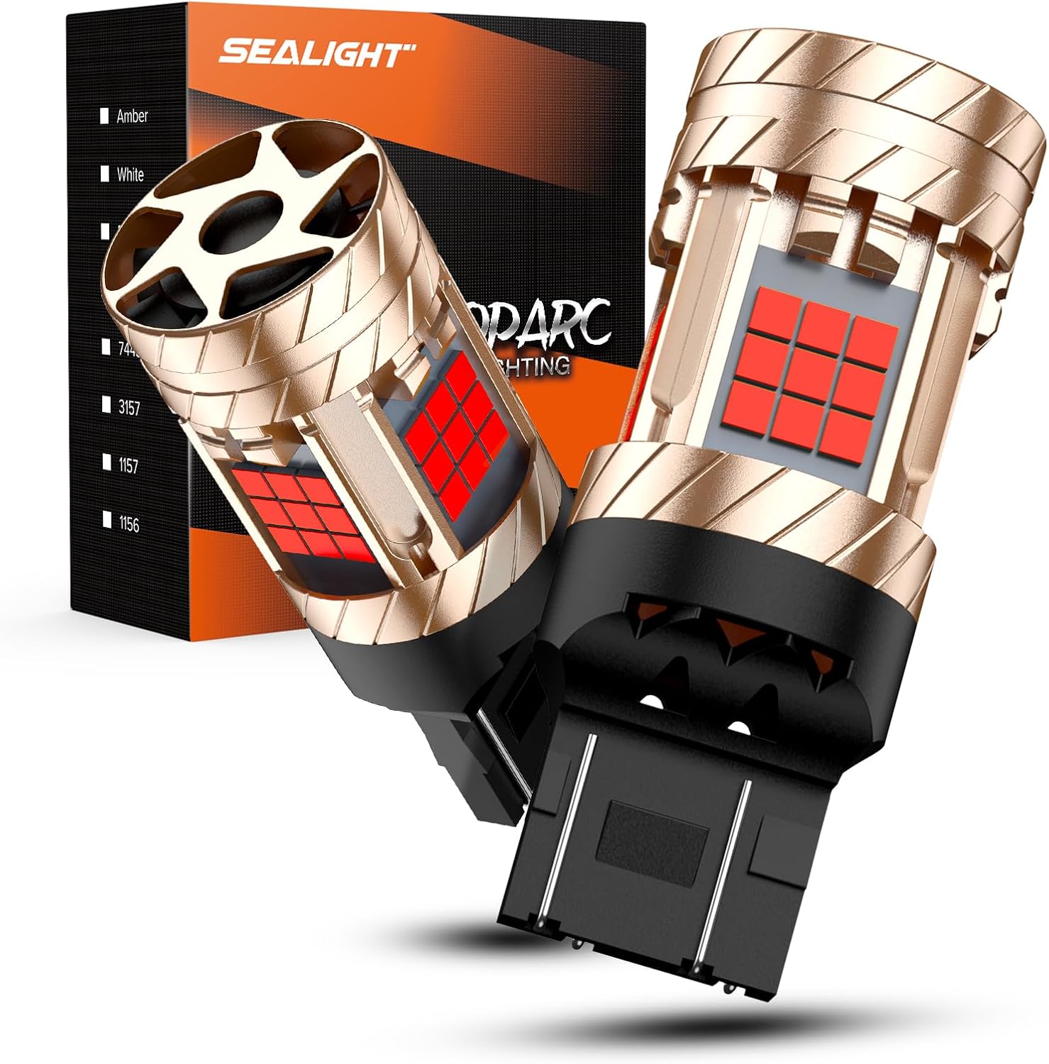 SEALIGHT 7443 7440 LED Bulb T20 Brake Light with Turbo Fan
