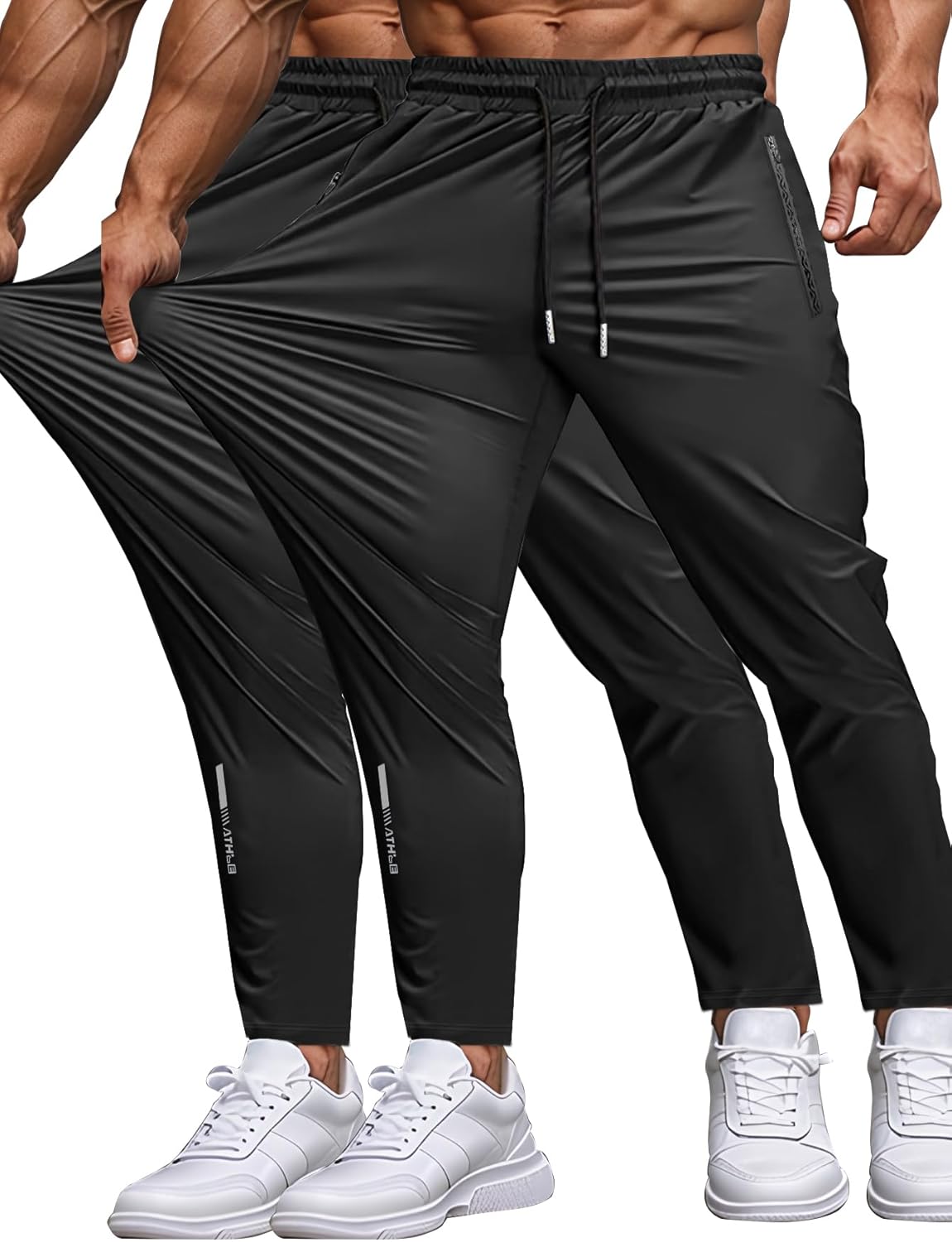 Men's Lightweight Active Sweatpants for Running and Yoga