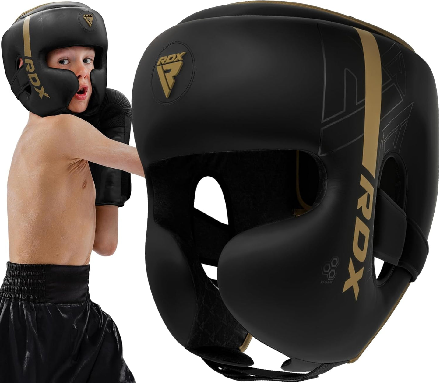 RDX Kids Boxing Headgear for MMA Training and Sparring Safety