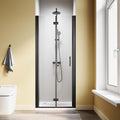 Bifold Shower Door 30in x 72in Frameless Foldable Shower Door - Space
