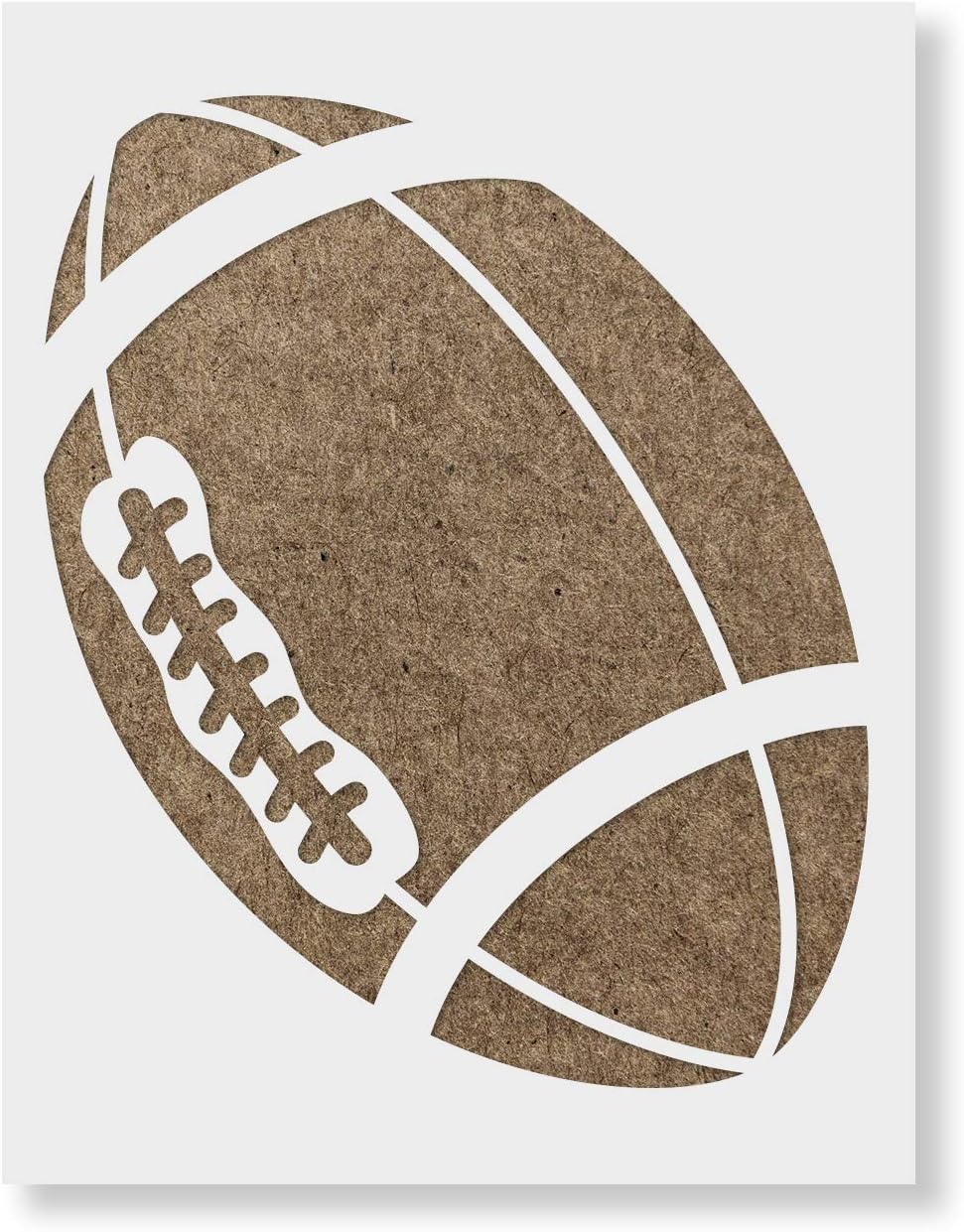 Football Stencil Design for Creative Sports Projects and Art