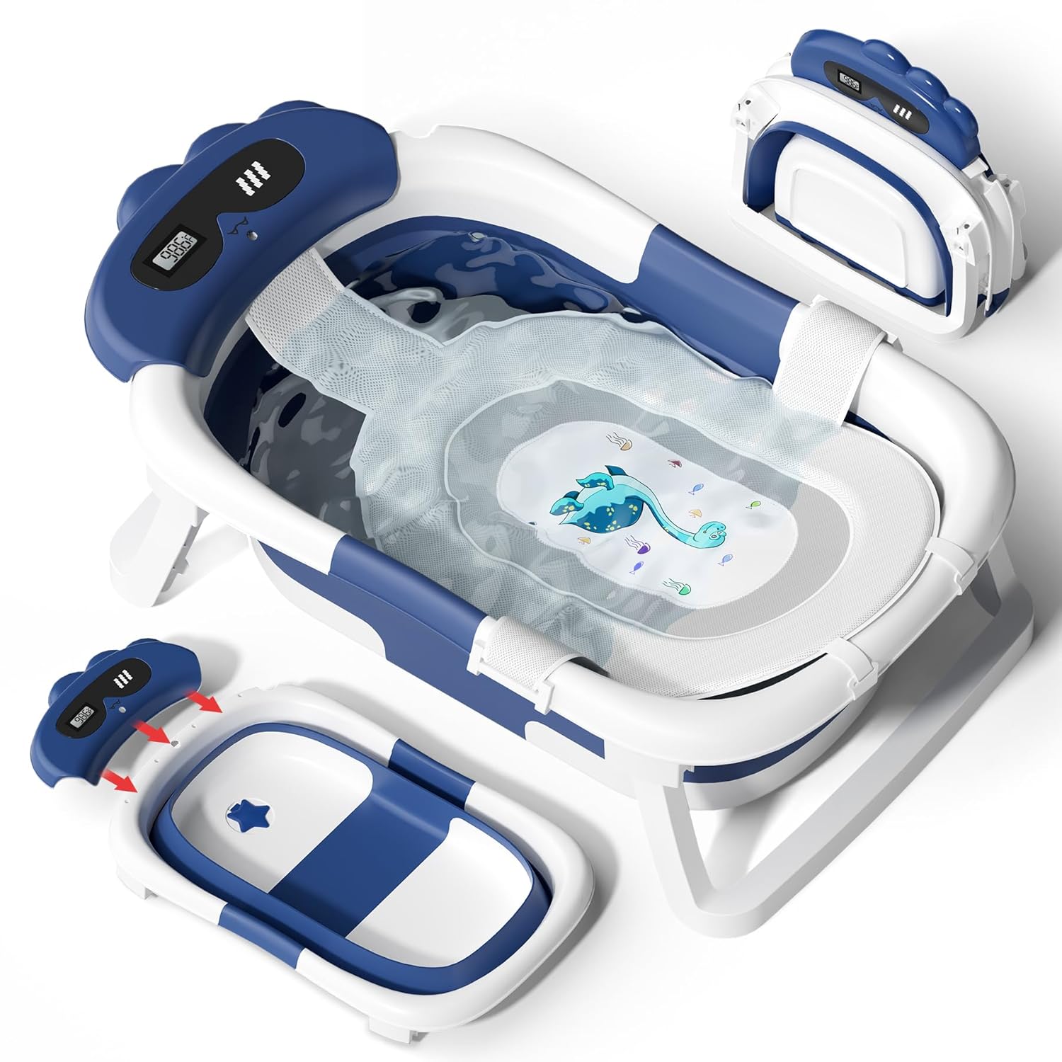 AVIDOR Baby Bathtub: Collapsible Infant Bath Tub for Toddlers