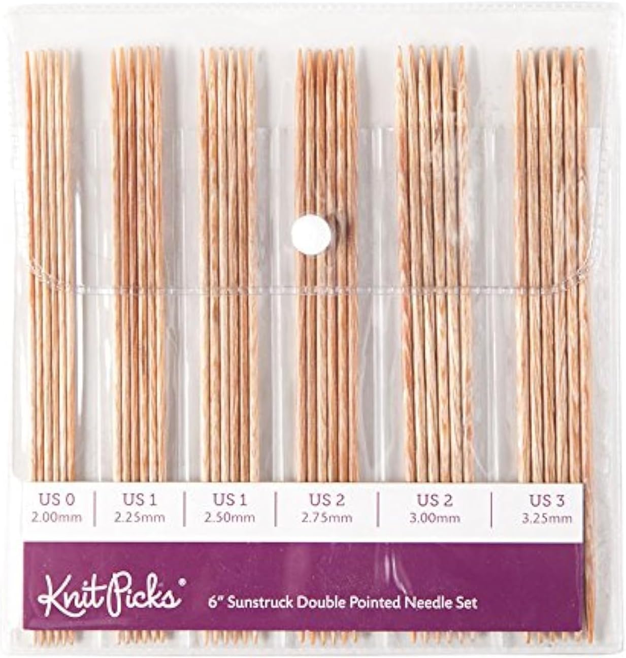 Knit Picks Double Pointed Wood Knitting Needle Set for Crafting