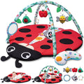Jyusmile Baby Play Gym Mat 8-in-1 Tummy Time Mat - Soft, Washable Play