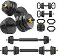 FEIERDUN Adjustable Dumbbells Set 48/68/88lbs - 5-in-1 Home Gym