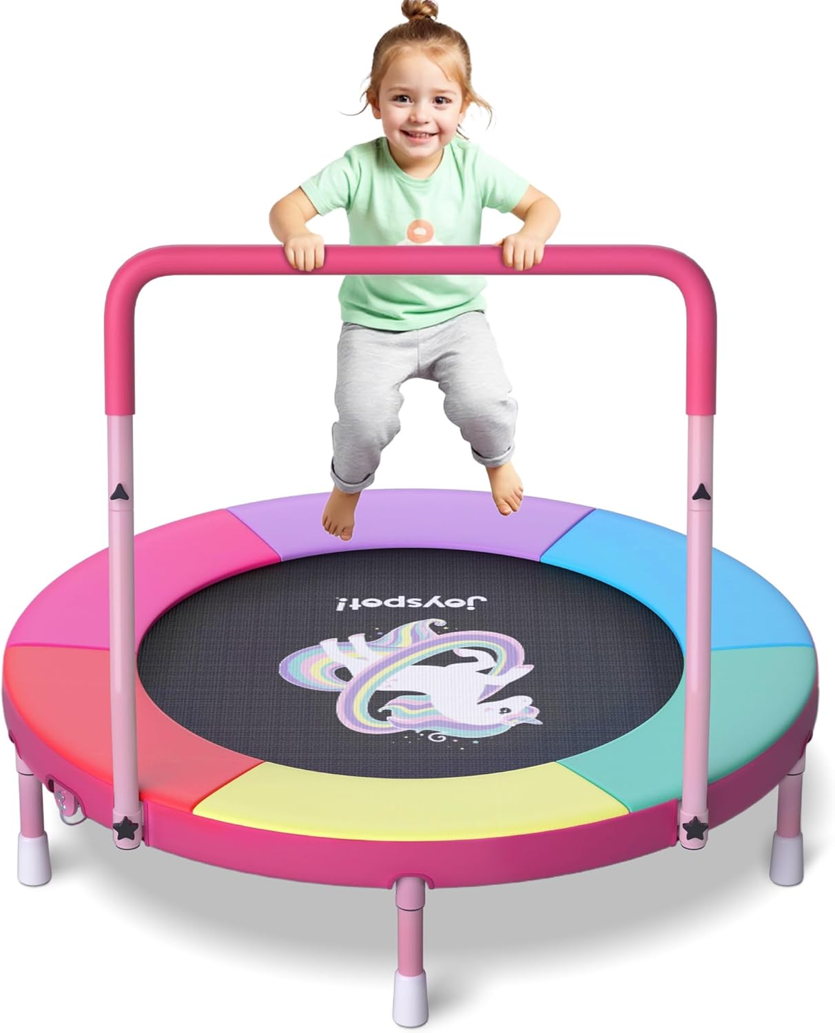 Premium 3FT Foldable Toddler Trampoline for Kids Ages 1-6