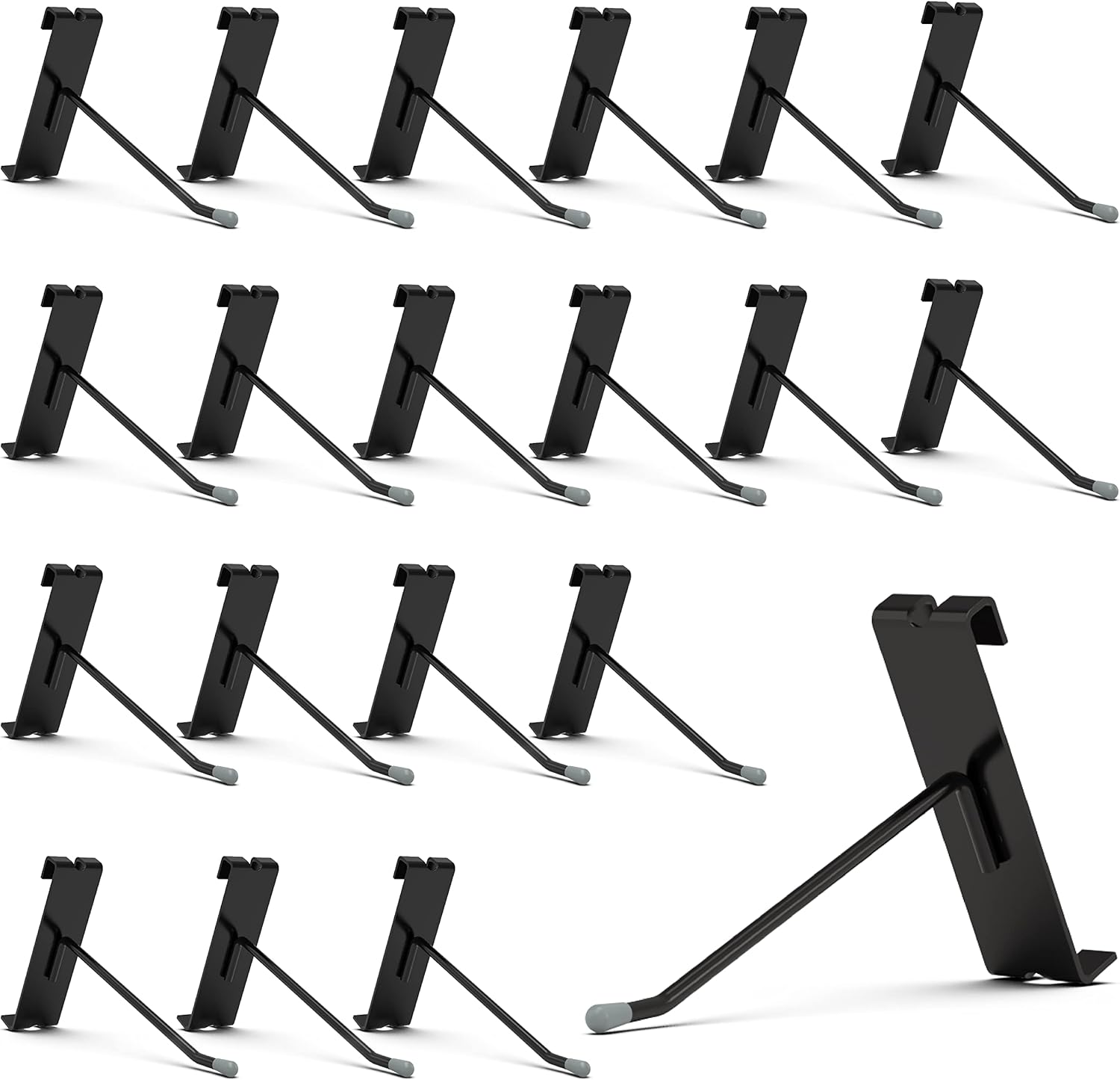 HUHOLE Gridwall Hooks 4 Inch - 50PC Display Hooks for Grid Wall