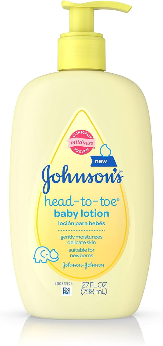 Johnson's Baby Lotion for Gentle Head-to-Toe Care