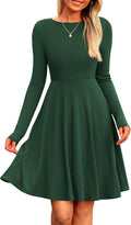 PRETTYGARDEN Ribbed Knit A-Line Short Dress - Flowy Casual Comfort