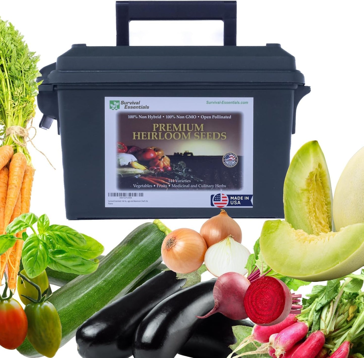 Ultimate Non-GMO Heirloom Survival Seed Vault for Your Garden