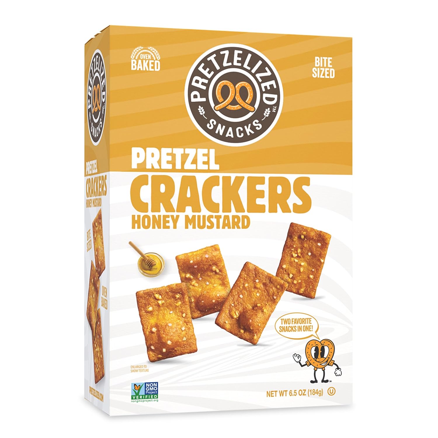 Pretzelized Snacks Honey Mustard Pretzel Crackers 6.5oz Box