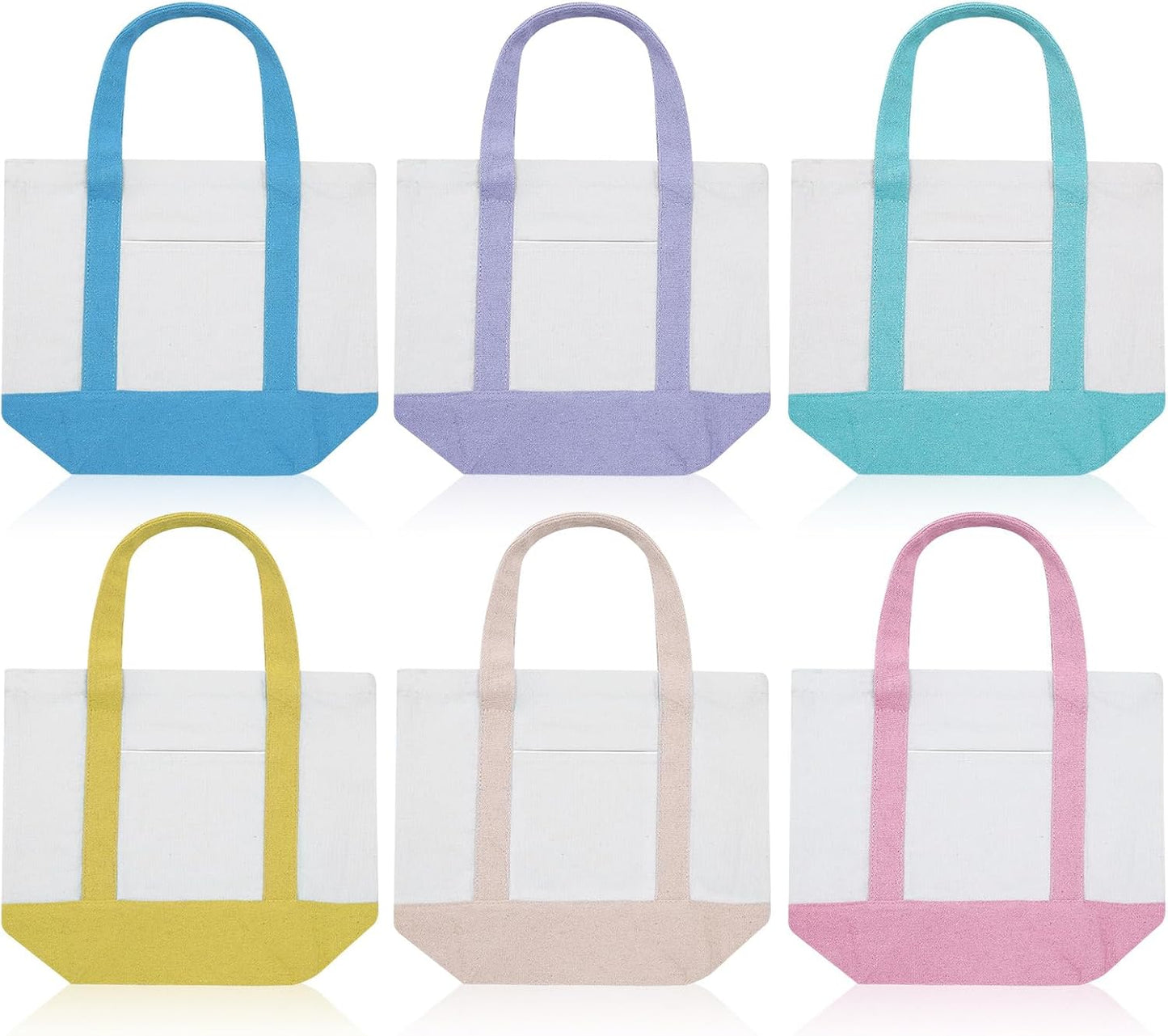 Eccliy Mini Canvas Tote Bags for Stylish Shopping and DIY Fun
