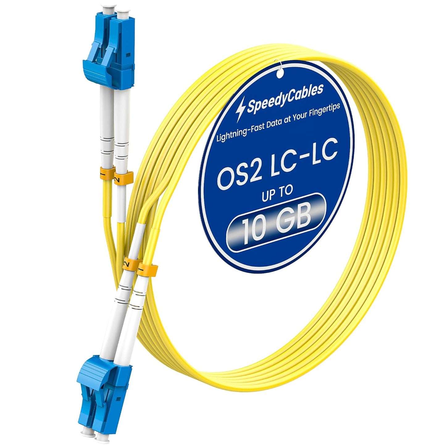 OS2 LC to LC Fiber Patch Cable 75m for High-Speed Networks