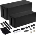 Iron Forge Cable Cable Management Box 2 Pack - Tidy Cord Organizer