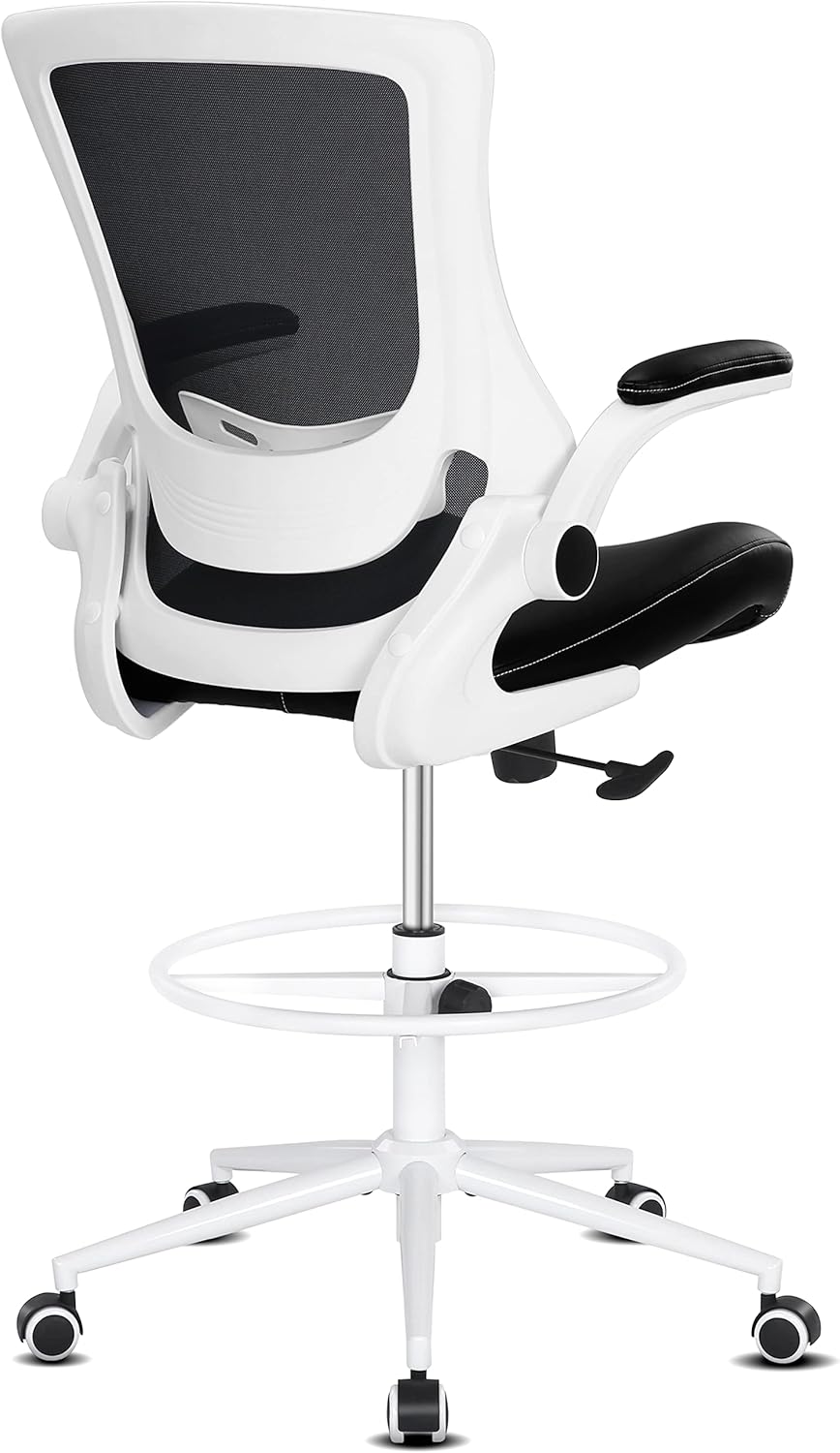 Misolant Drafting Chair with Adjustable Lumbar Support & Footrest