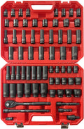AMM 1/2-inch 66 Piece Impact Socket Master Set - Durable Cr-V Kit