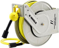 Retractable Pressure Washer Hose Reel 60ft - Heavy Duty Auto Rewind