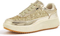 LUCKY STEP Women's Platform Sneakers - Sparkly Chunky Comfort