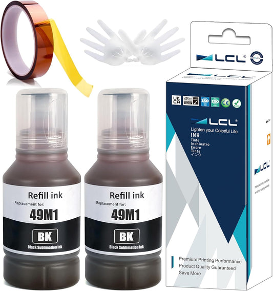 Vivid Black Sublimation Ink: LCL 2x140ml Autofill for SureColor