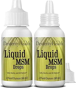 Liquid MSM Eye Drops 2-Pack for Natural Eye Health Support