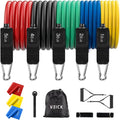 Resistance Bands Exercise Set - 5 Adjustable Bands up to 150 lbs