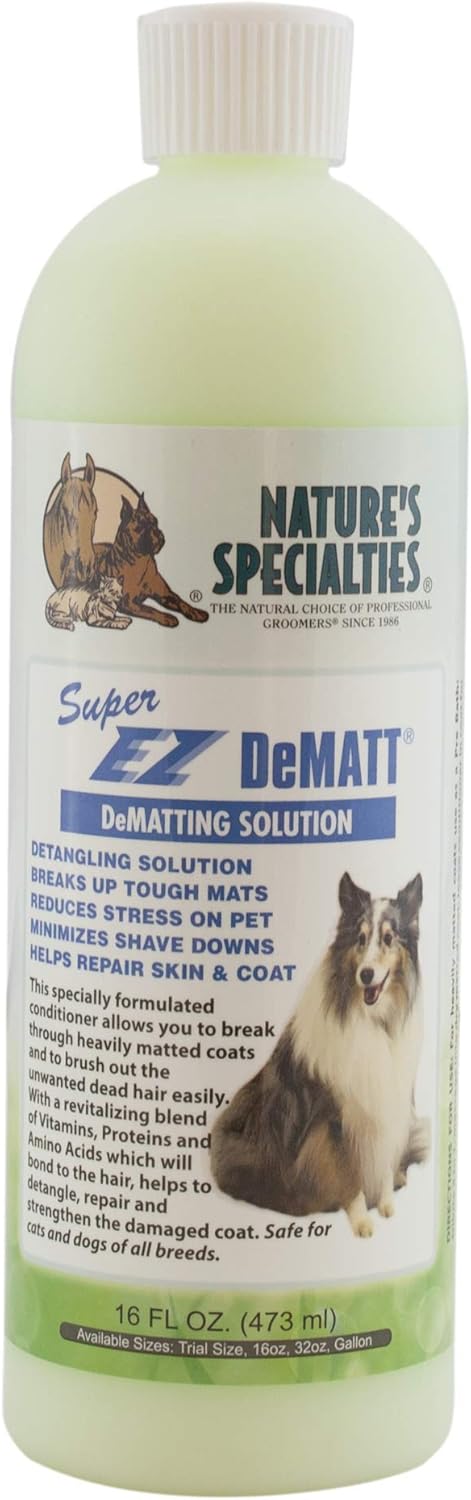 Nature's Specialties Super EZ DeMatt Solution for Pet Grooming
