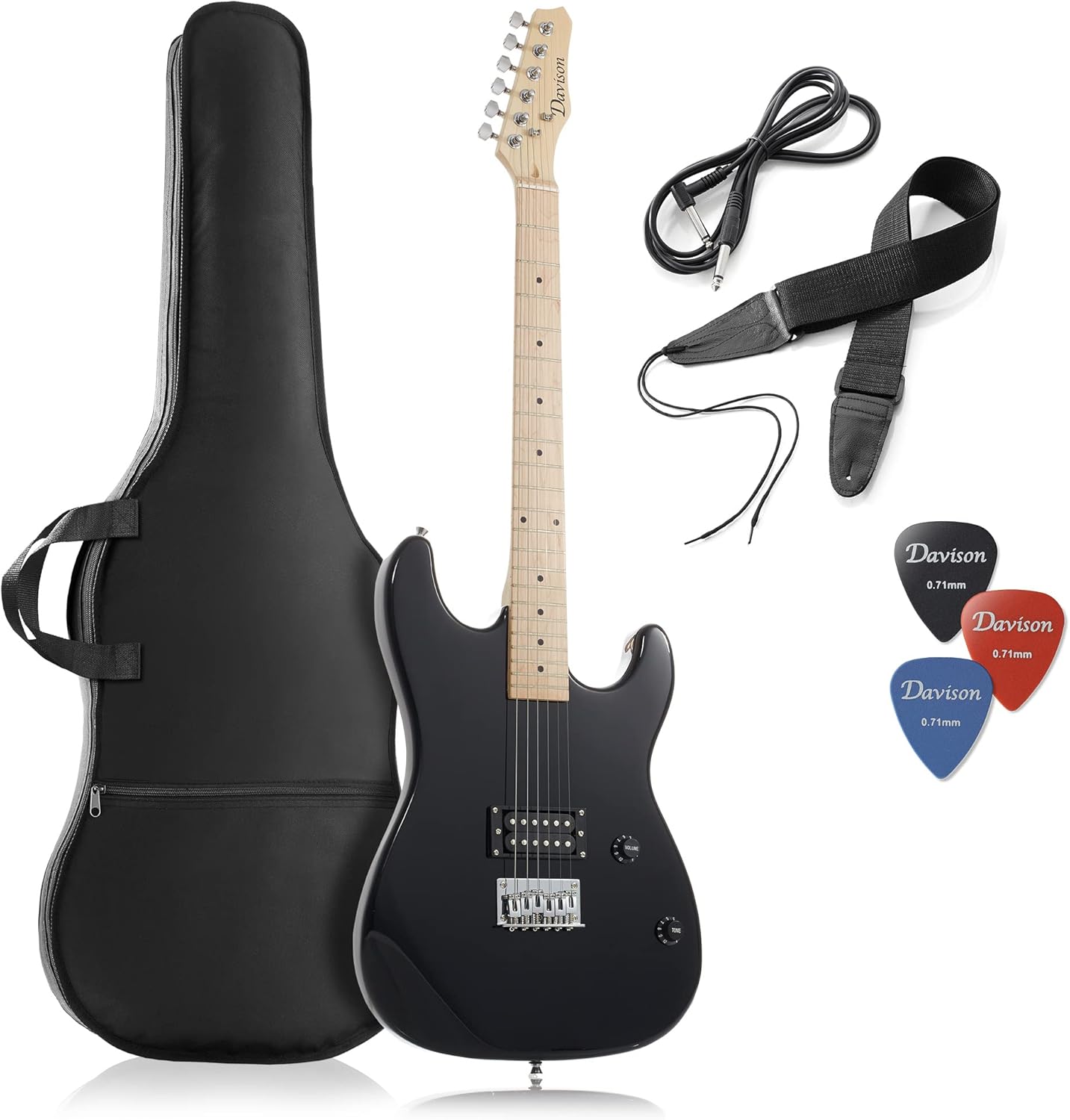Davison Guitars 39in Full Size Electric Guitar for Beginners