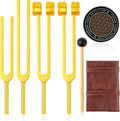 Tuning Forks for Healing Set (Gold) - Portable Sound Therapy Kit
