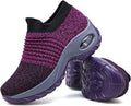 Women's Walking Sock Sneakers - Mesh Slip-On Air Cushion Platform