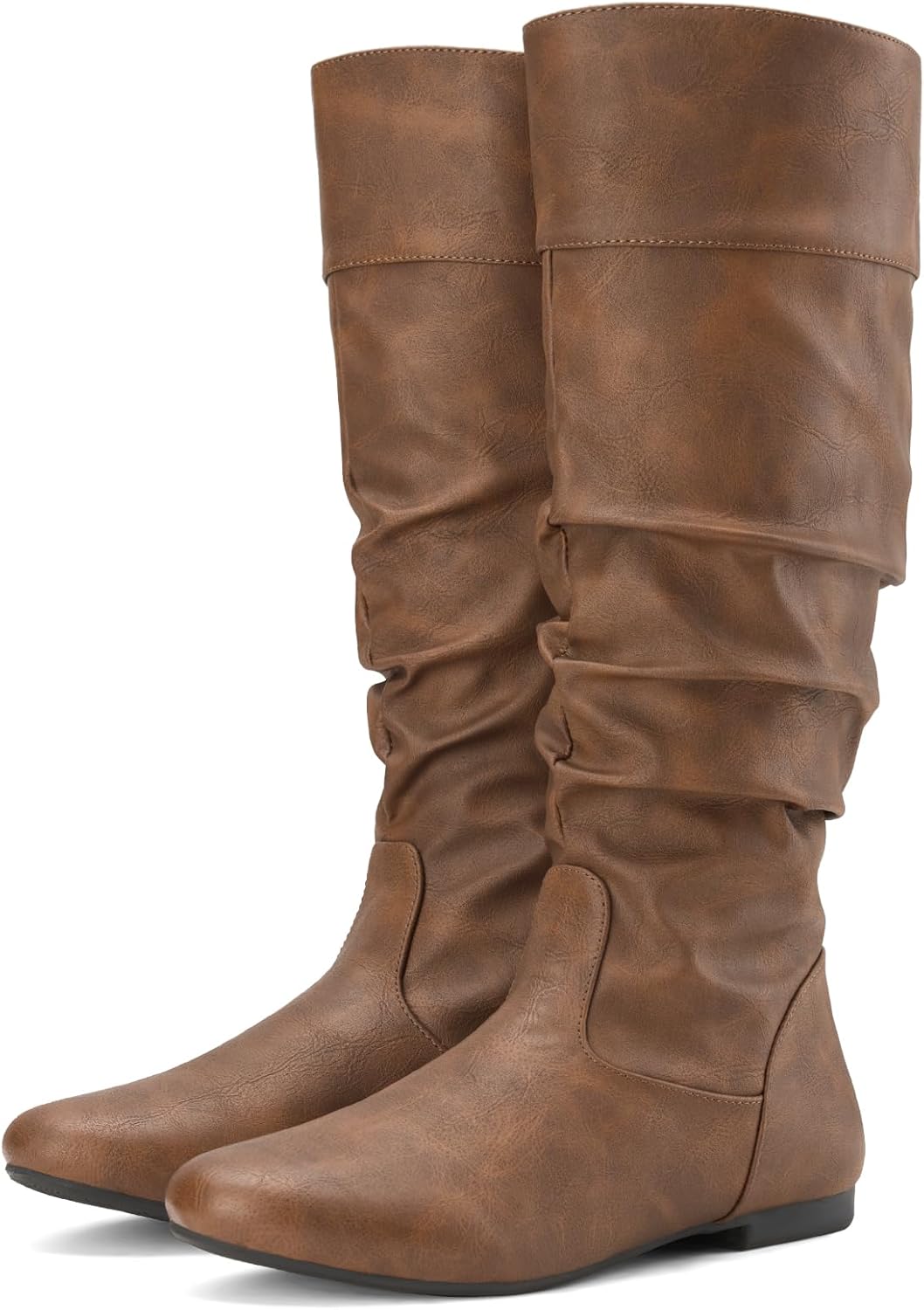 Rollda Women's Slouchy Knee High Boots for Stylish Comfort