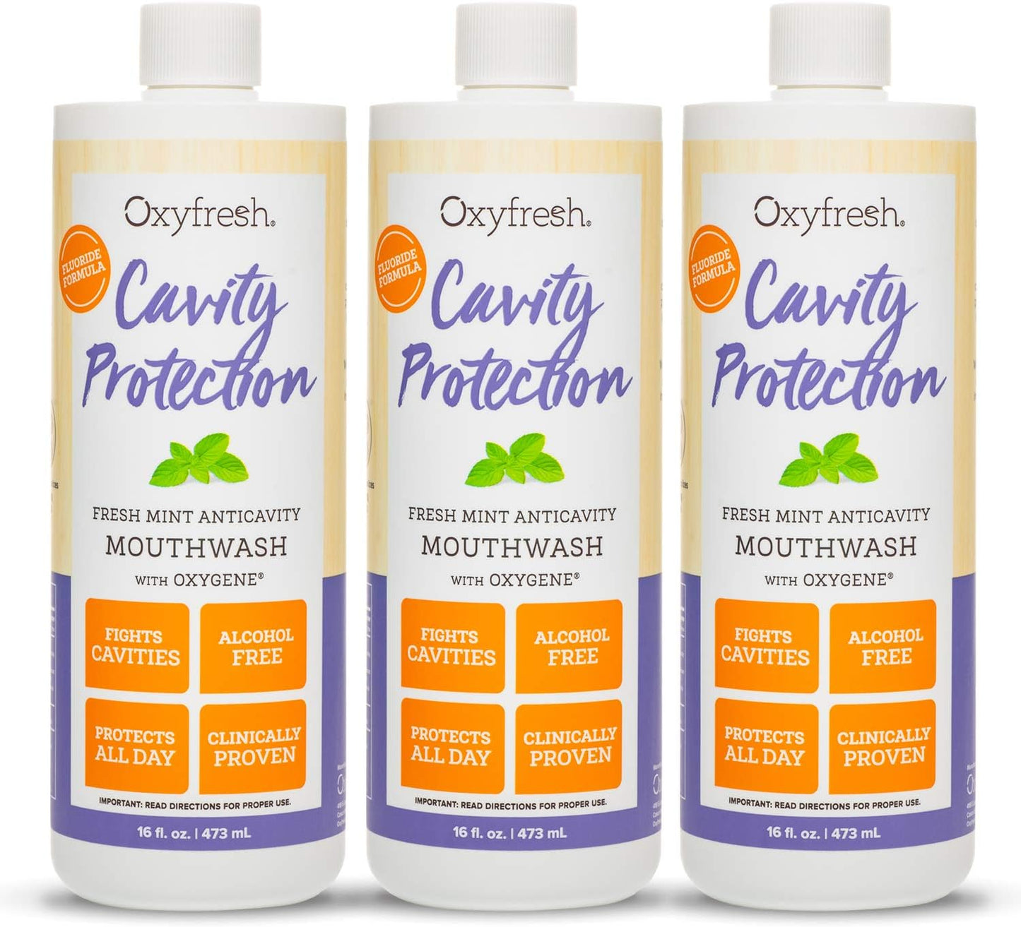Oxyfresh Cavity Protection Fluoride Mouthwash for Fresh Breath
