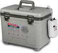 Live Bait Cooler Box with 2nd Gen Aerator Pump - Durable Minnow Bucket