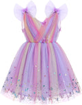 Beautiful Toddler Girls Butterfly Dress with Sparkle for Birthdays