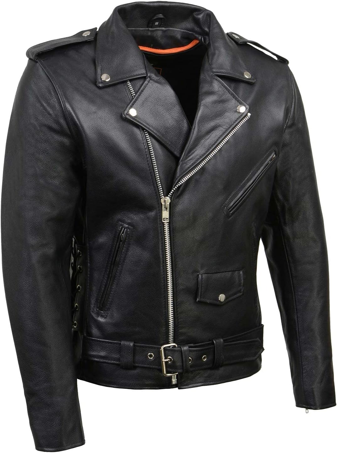 Milwaukee Leather Men's The Legend Classic Black Motorcycle Jacket